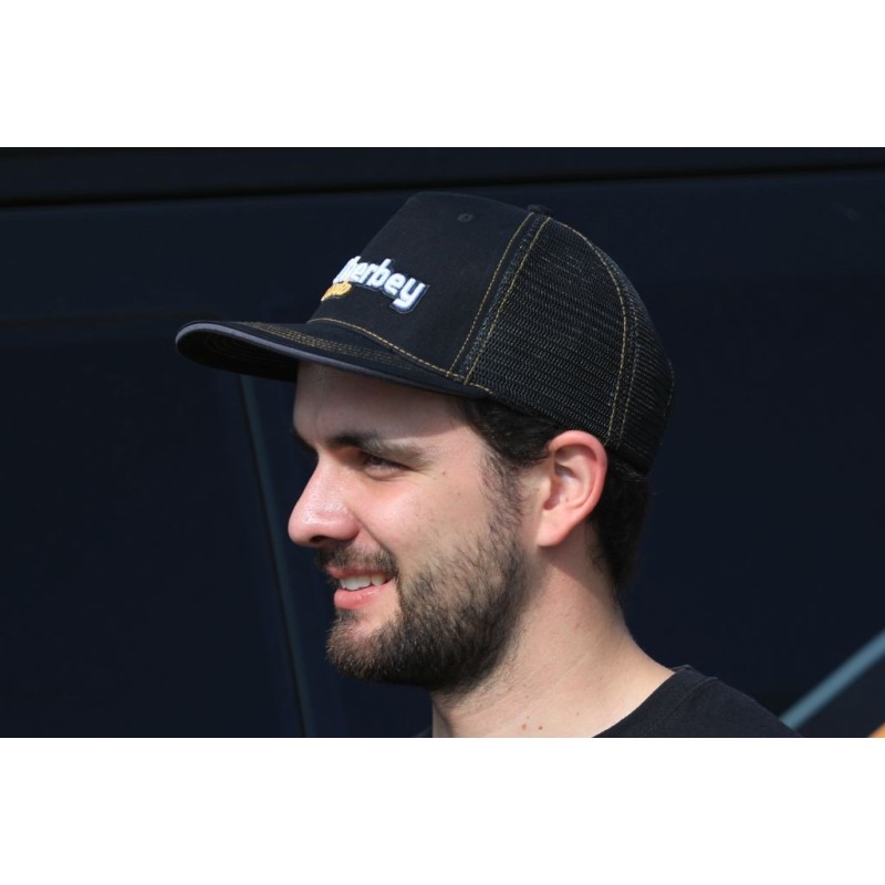 Casquette DHERBEY MOTO noir/orange