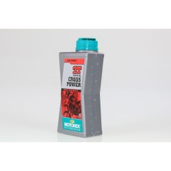 Huile mélange 2T MOTOREX Cross Power 100% synthese 1L