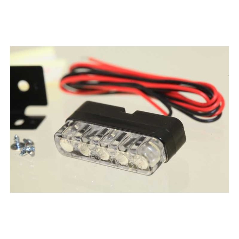 Feu avant à led cabochon blanc universel