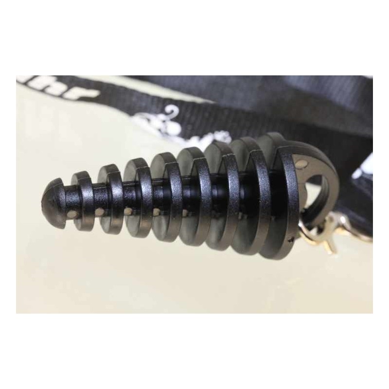 Bouchon pot noir avec tour de cou pour lavage moto