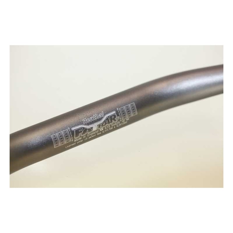 Guidon sans barre 28.6mm RENTHAL hauteur 4.5 pouces titane