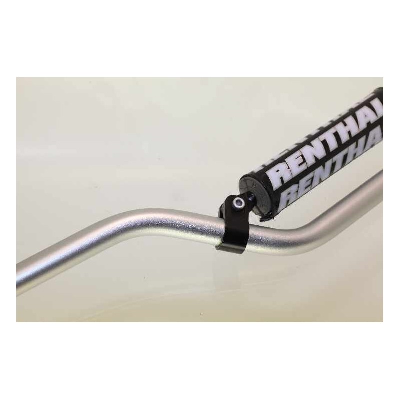 Guidon avec barre 22.2mm RENTHAL hauteur 6.0 pouces gris