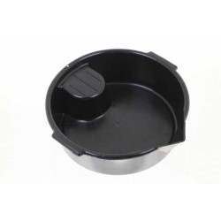 Bac de vidange simple noir 7L