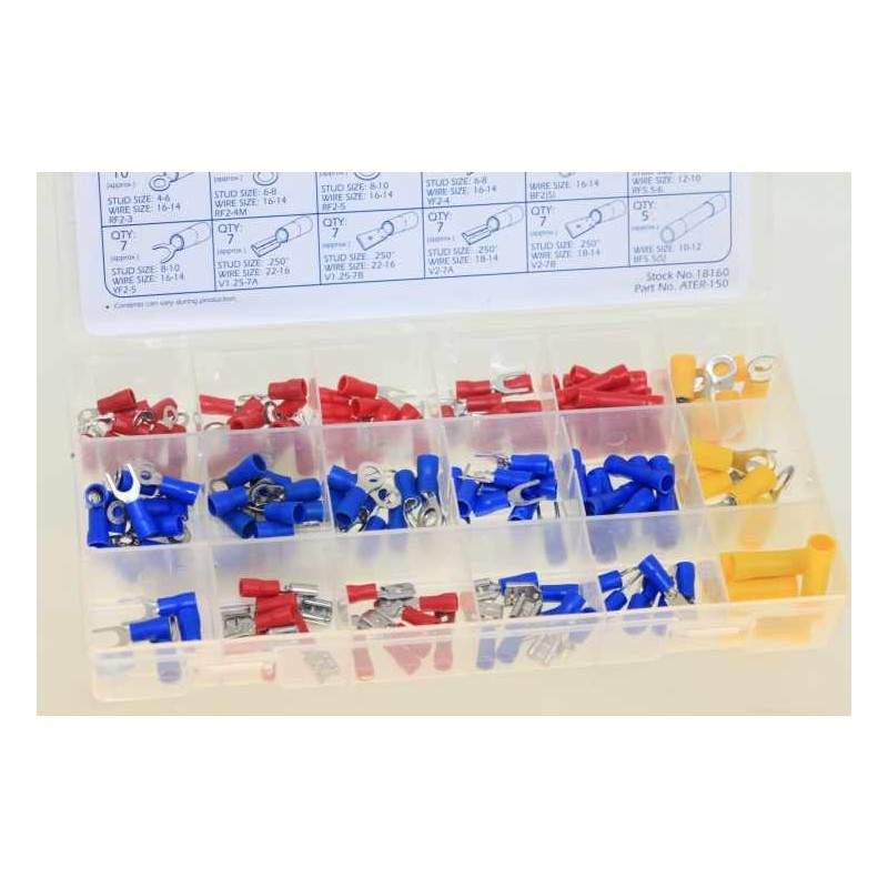 Coffret assortiments 150 cosses 3 diametres