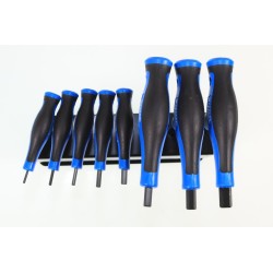 Jeu de 8 clés 6 pans DRAPER avec manche
