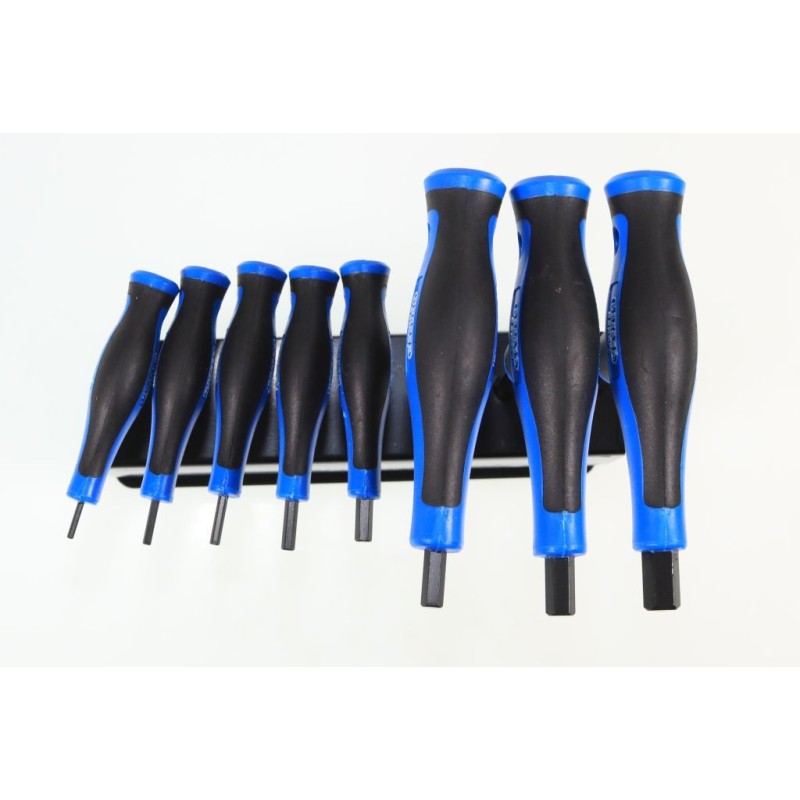 Jeu de 8 clés 6 pans DRAPER avec manche