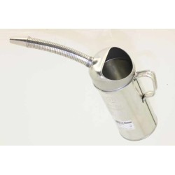 Broc avec bec verseur en fer blanc 2L