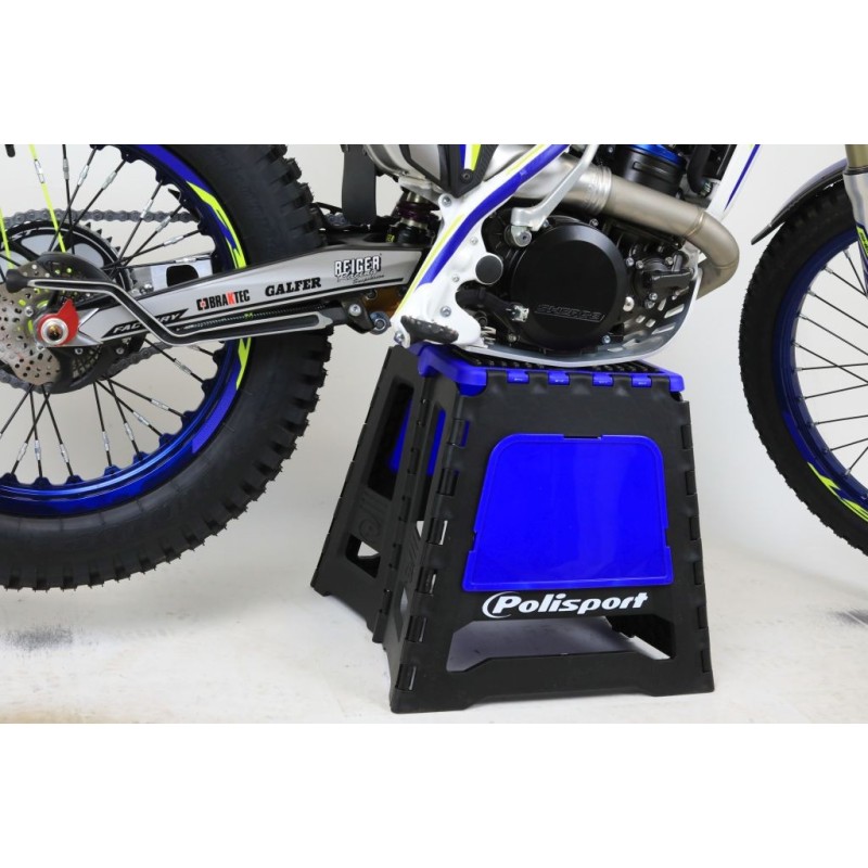 Leve moto pliable POLISPORT bleu/noir