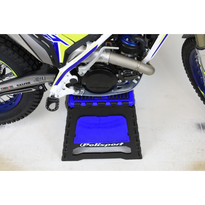 Leve moto pliable POLISPORT bleu/noir