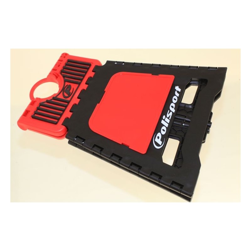 Leve moto pliable POLISPORT rouge/noir