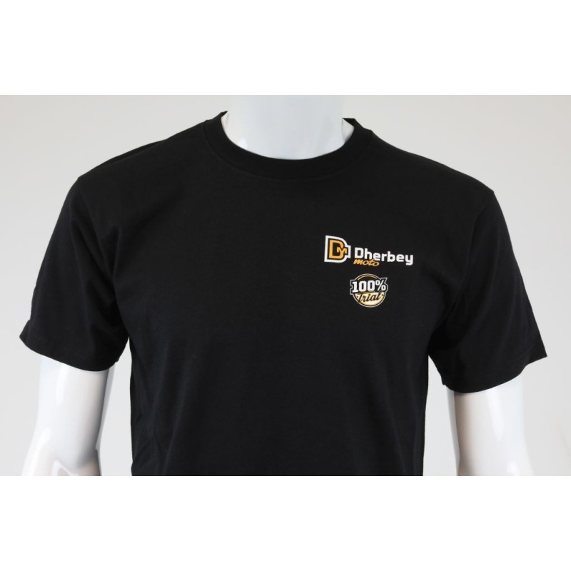 Tee-shirt DHERBEY MOTO noir