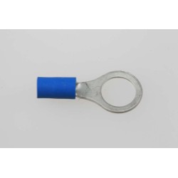 Cosse oeil isolée M8 bleu