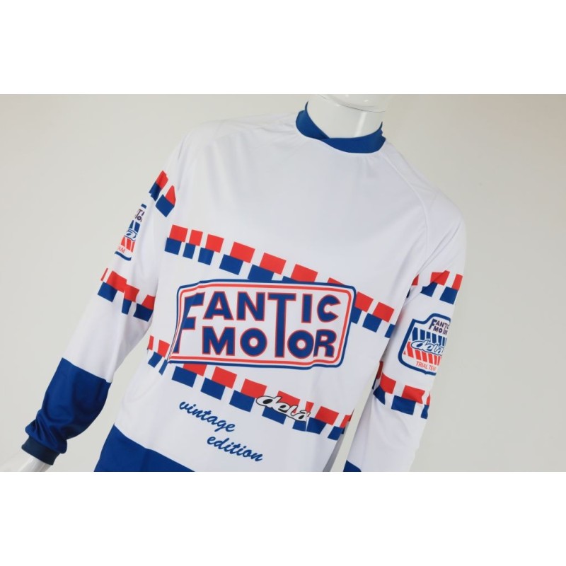 Maillot FANTIC DelayTeam blanc/bleu