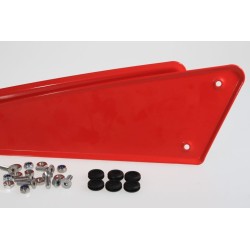 Cache lateral FANTIC 240 alu la paire rouge