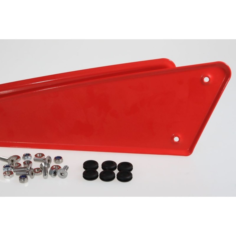 Cache lateral FANTIC 240 alu la paire rouge