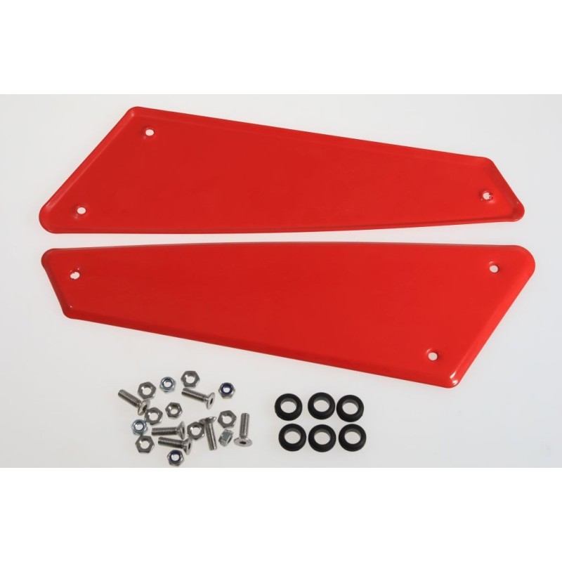 Cache lateral FANTIC 240 alu la paire rouge