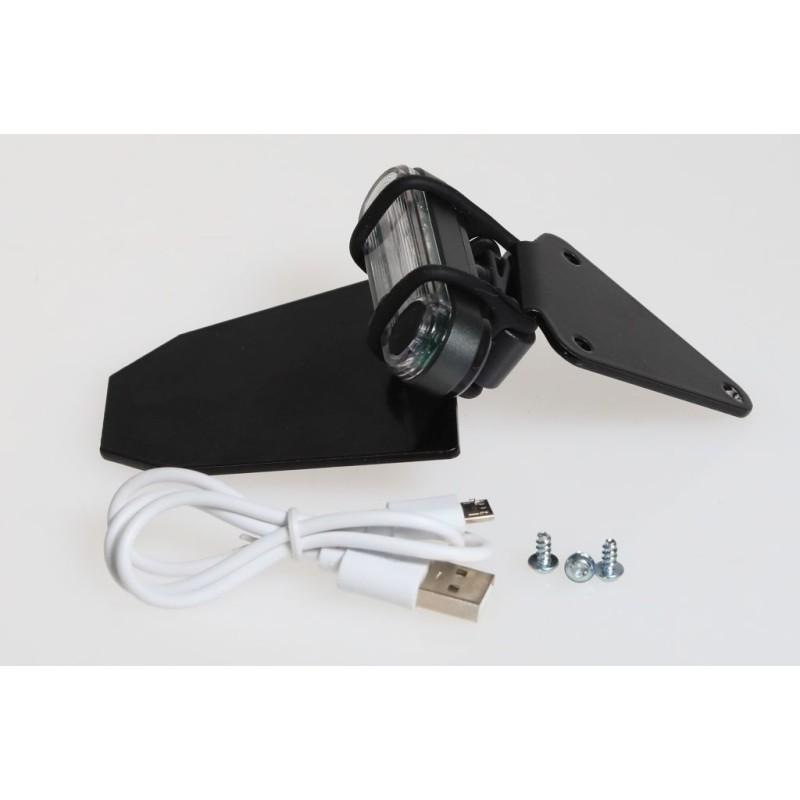 Feu arrière à led sans fil + support plaque ELECTRIC MOTION