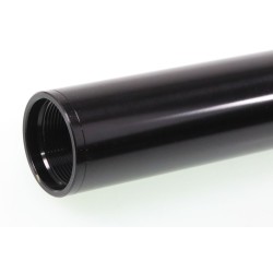 Tube fourche TECH alu gauche noir avec logo