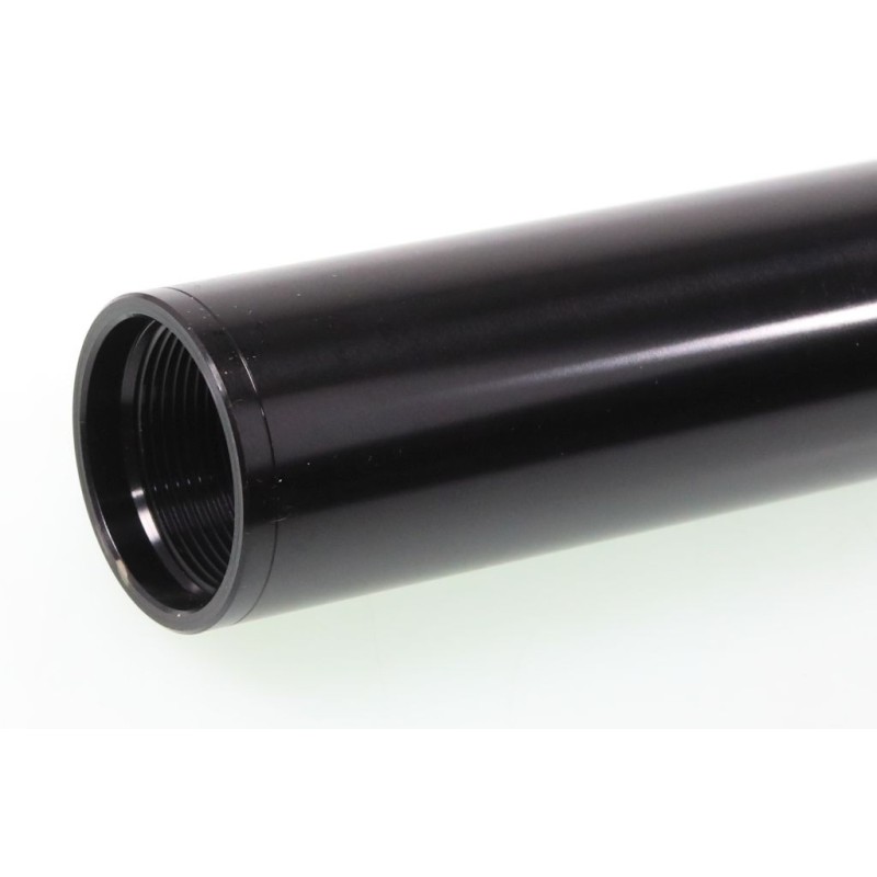 Tube fourche TECH alu gauche noir avec logo