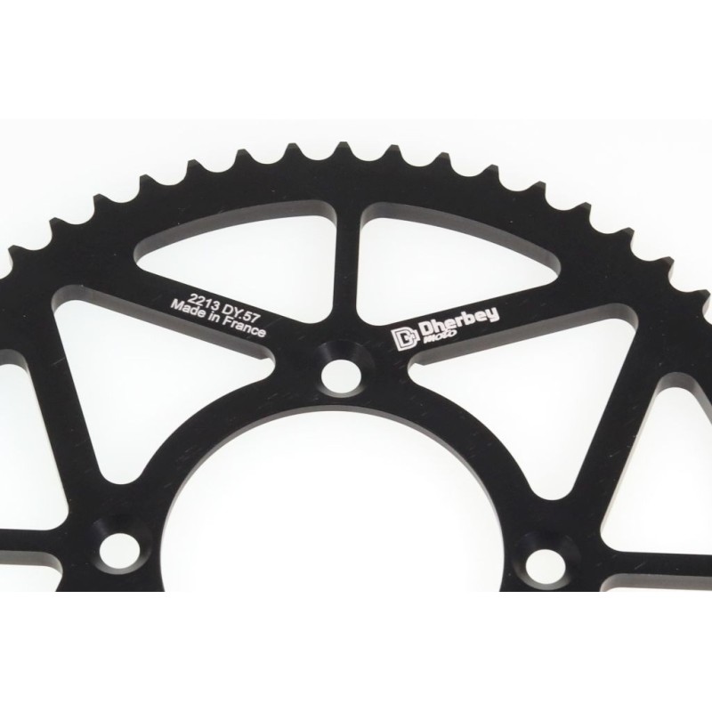 Couronne 4 trous DHERBEY MOTO SCORPA Tys/ty 428 noir