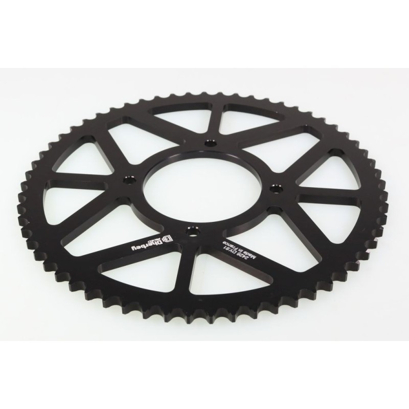 Couronne 4 trous DHERBEY MOTO BETA rev/evo 80 senior 428 noir