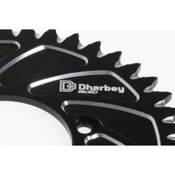 Couronne 4 trous fermée DHERBEY MOTO noir