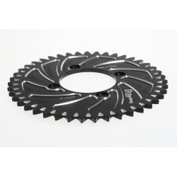 Couronne 4 trous fermée DHERBEY MOTO noir