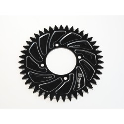 Couronne 4 trous fermée DHERBEY MOTO noir