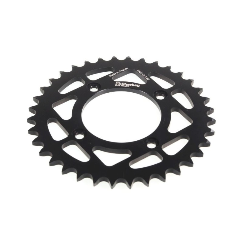 Couronne 4 trous DHERBEY MOTO noir