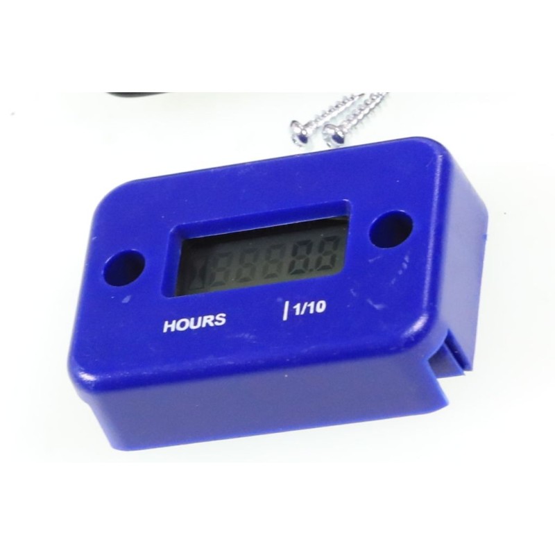 Compteur d'heure de roulage universel moto trial bleu