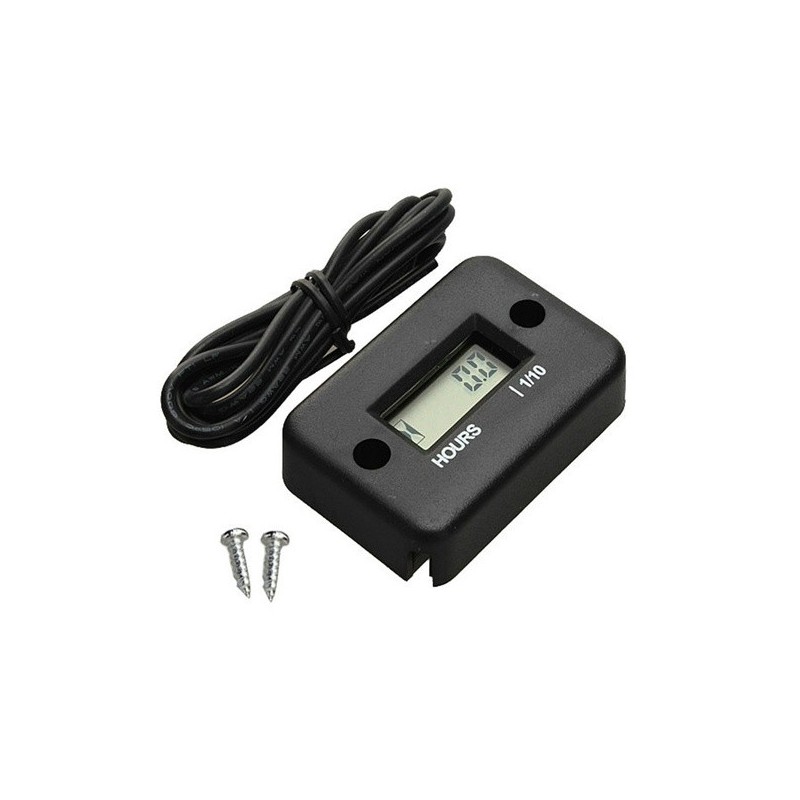 Compteur d'heure de roulage universel moto trial noir