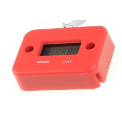 Compteur d'heure de roulage universel moto trial rouge