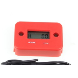 Compteur d'heure de roulage universel moto trial rouge