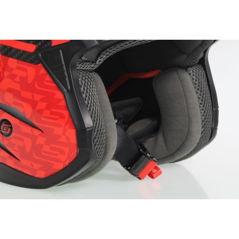 Casque GASGAS 2023 Z4 Carbotech noir/rouge