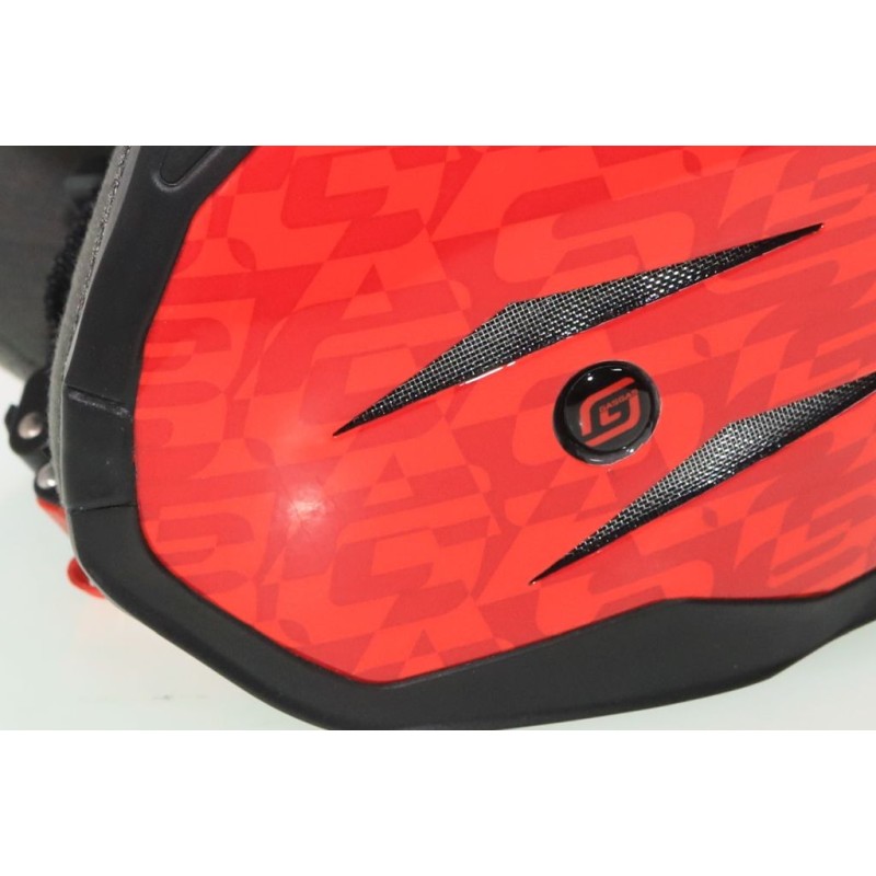 Casque GASGAS 2023 Z4 Carbotech noir/rouge