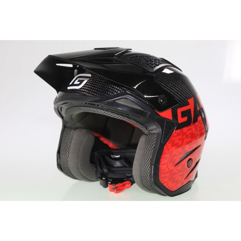 Casque GASGAS 2023 Z4 Carbotech noir/rouge