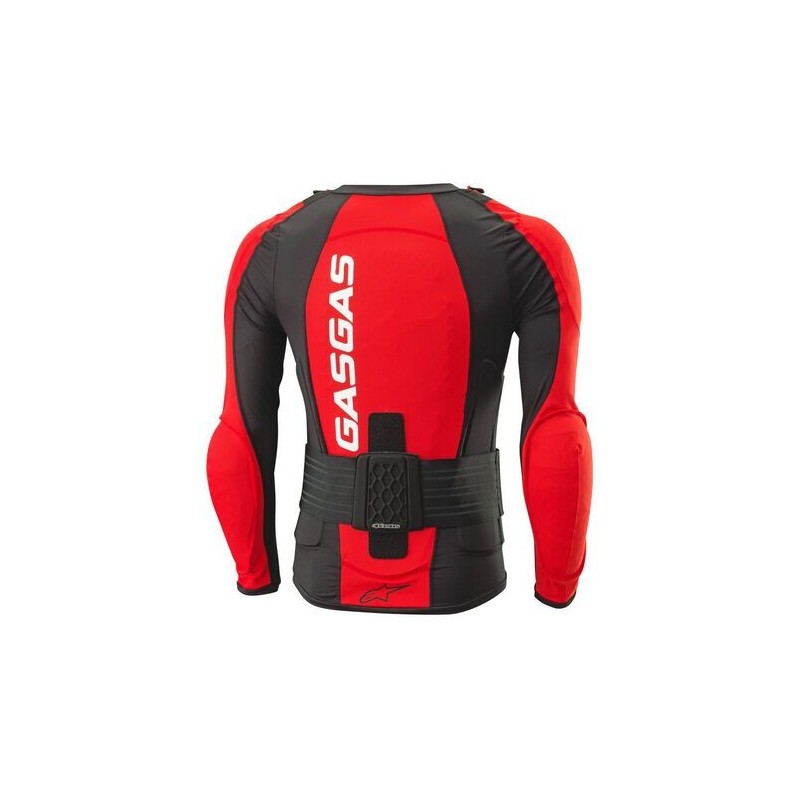 Gilet protection GASGAS Sequence complète avec ceinture noir/rouge