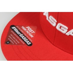 Casquette enfant GASGAS Trucker avec visiere plate rouge/blanc