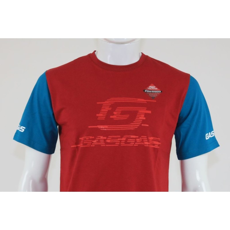 Tee-shirt GASGAS Fast rouge/bleu
