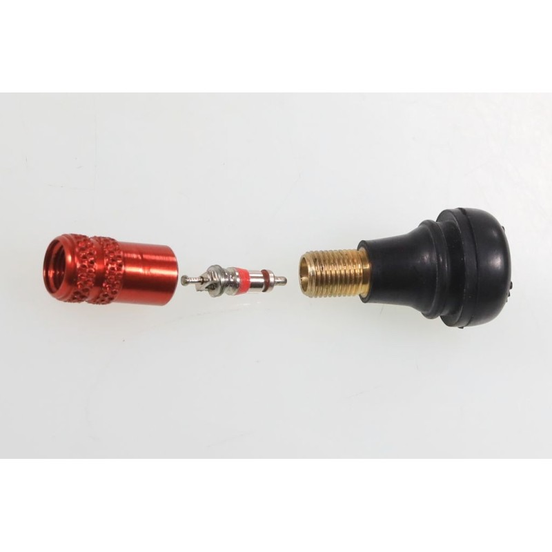 Bouchon valve + démonte obus GASGAS rouge la paire