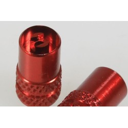 Bouchon valve + démonte obus GASGAS rouge la paire