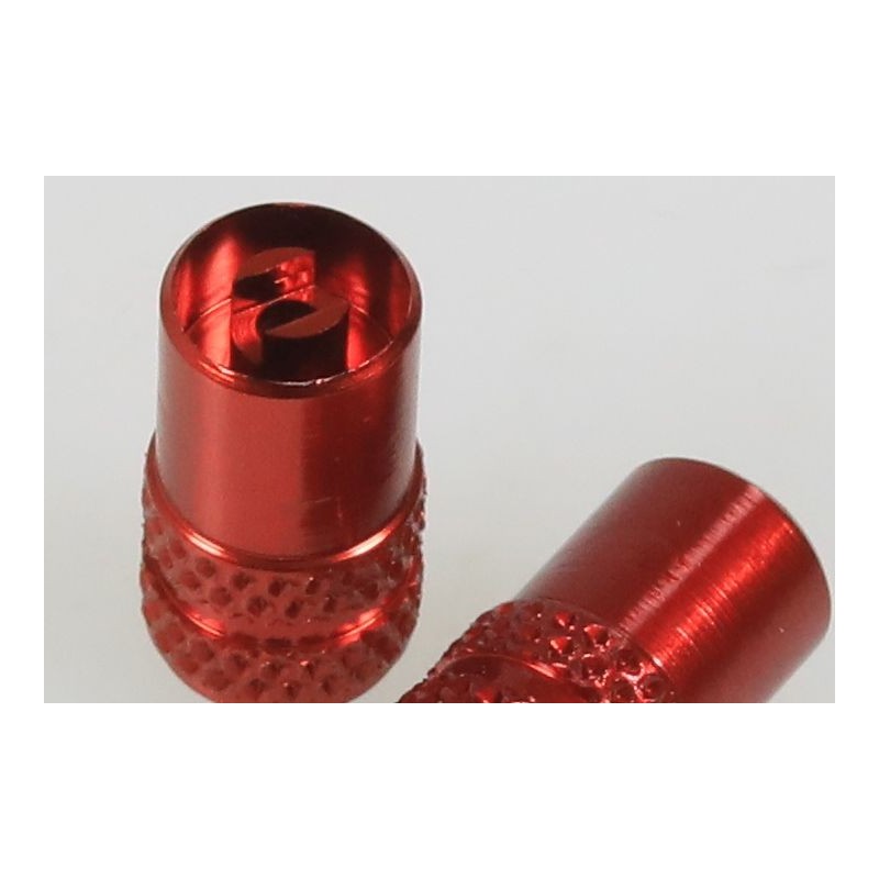 Bouchon valve + démonte obus GASGAS rouge la paire