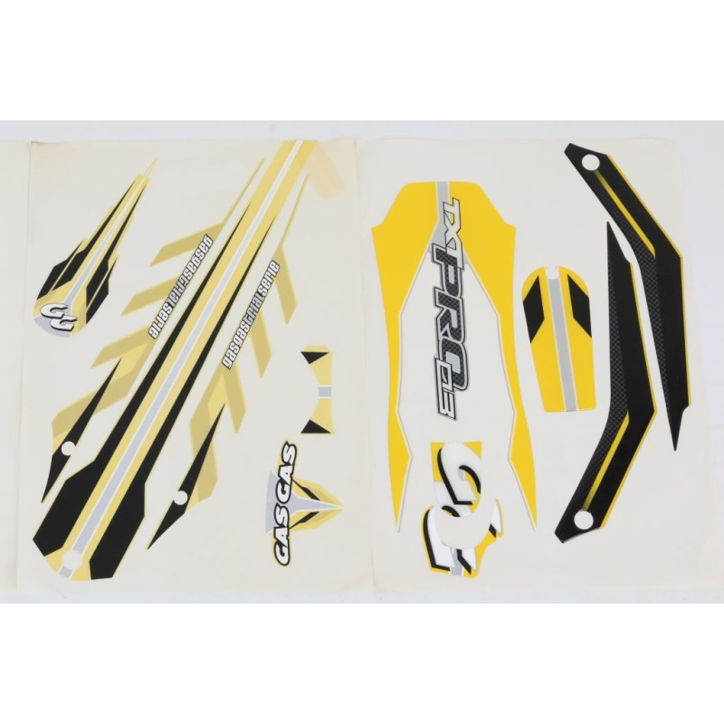 Kit autocollant GASGAS 2003 125 jaune complet