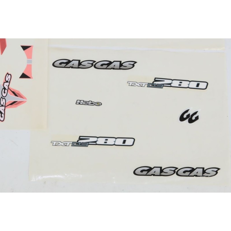 Kit autocollant GASGAS 2003 280 rouge complet