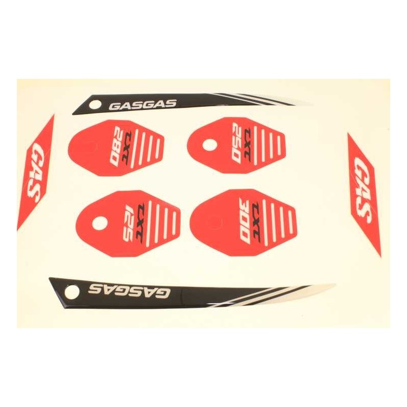 Kit autocollant GASGAS 2012 complet