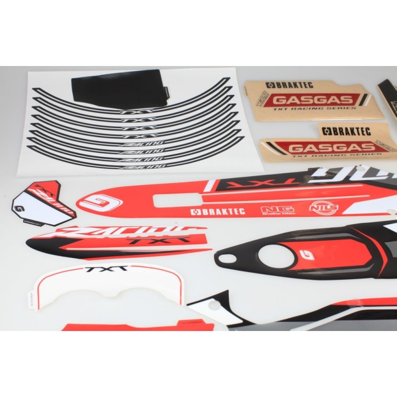 Kit autocollant GASGAS 2018 racing B complet