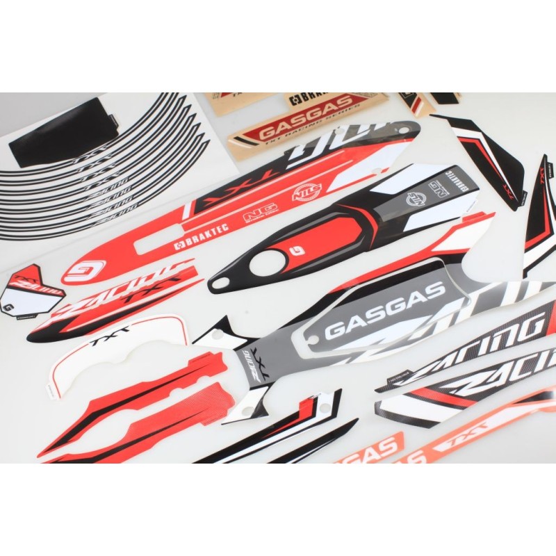 Kit autocollant GASGAS 2018 racing B complet