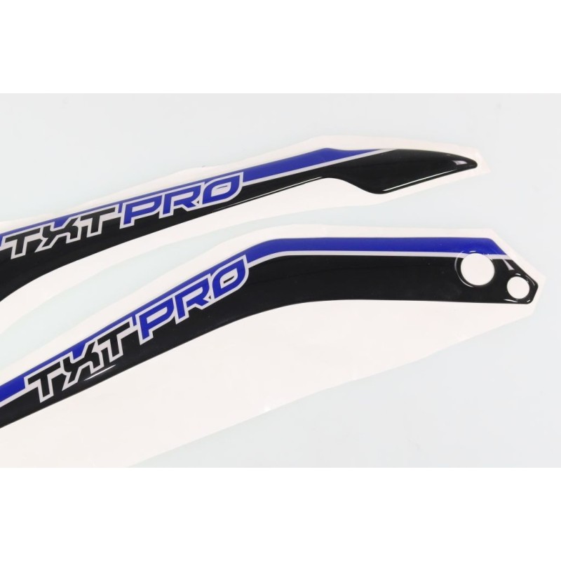 Autocollant selle GASGAS 2008 latéral la paire bleu