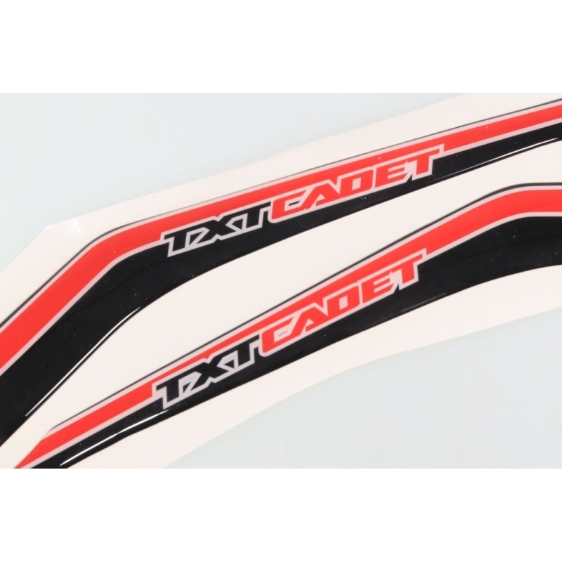 Autocollant selle GASGAS Cadet lateral rouge la paire