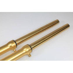 Fourche complete TECH acier couleur or 39mm fourreau or